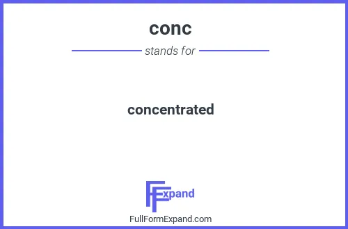 Full form of conc