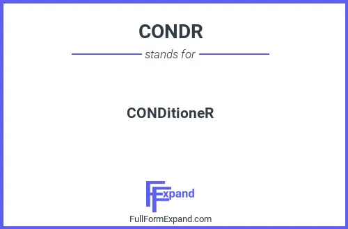 Full form of CONDR