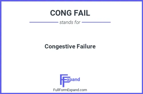 Full form of CONG FAIL