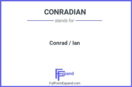 Full form of CONRADIAN