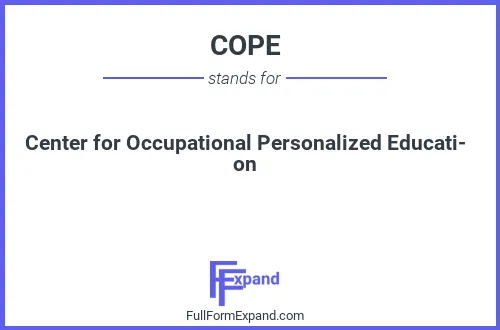 Full form of COPE