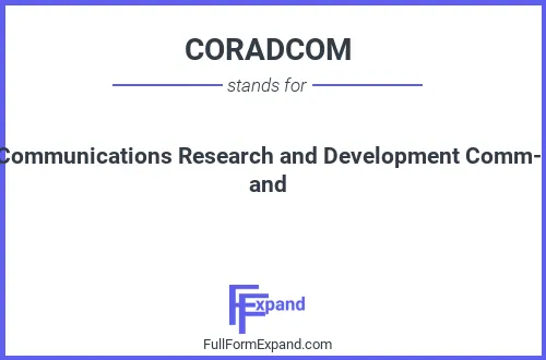 Full form of CORADCOM
