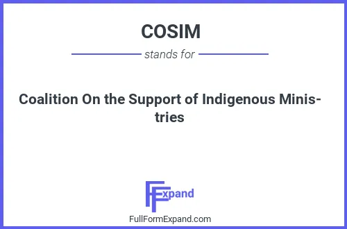 Full form of COSIM