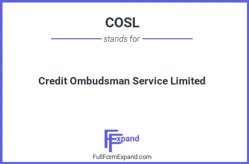 Full form of COSL