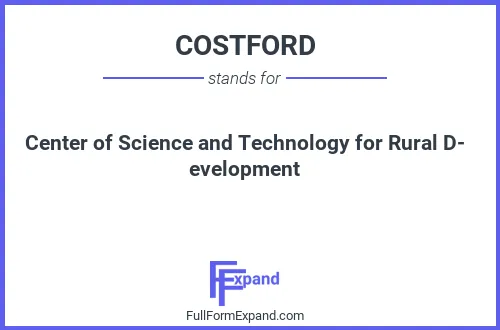 Full form of COSTFORD