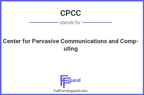 Full form of CPCC