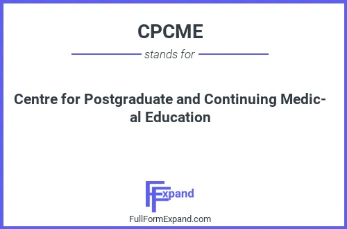 Full form of CPCME