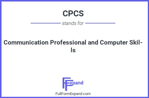 Full form of CPCS