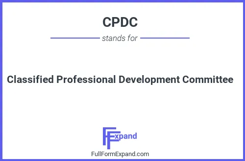 Full form of CPDC