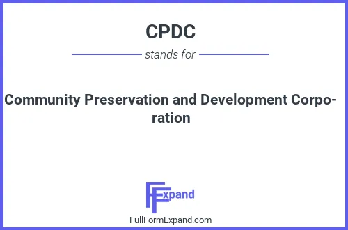 Full form of CPDC