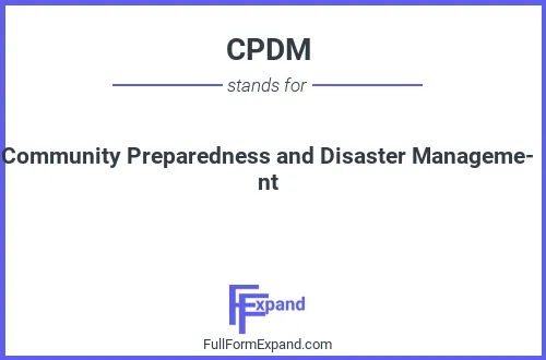 Full form of CPDM