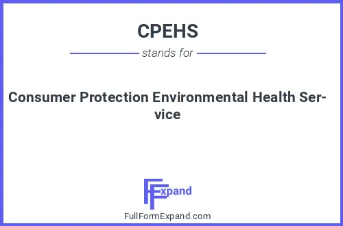 Full form of CPEHS