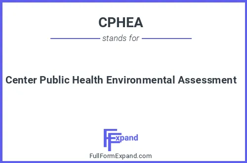 Full form of CPHEA