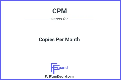 Full form of CPM