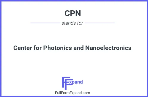 Full form of CPN
