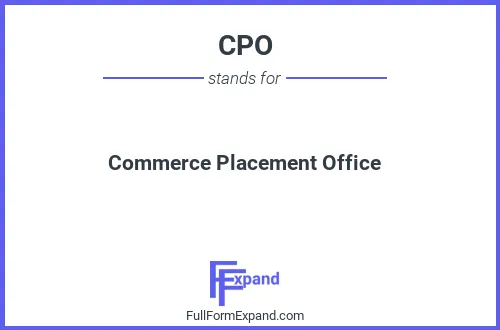 Full form of CPO