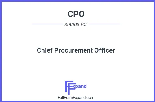 Full form of CPO