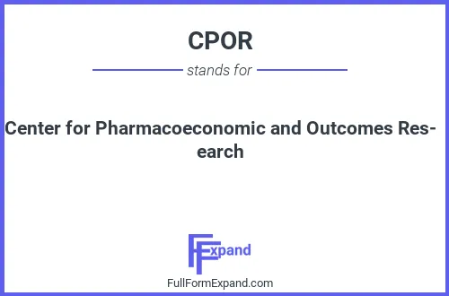 Full form of CPOR