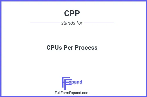 Full form of CPP