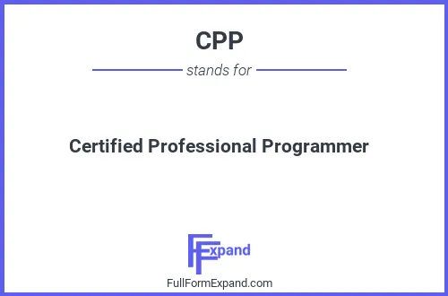 Full form of CPP