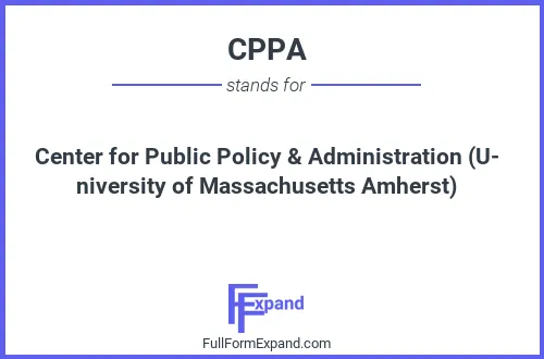 Full form of CPPA