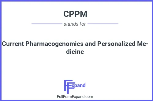 Full form of CPPM