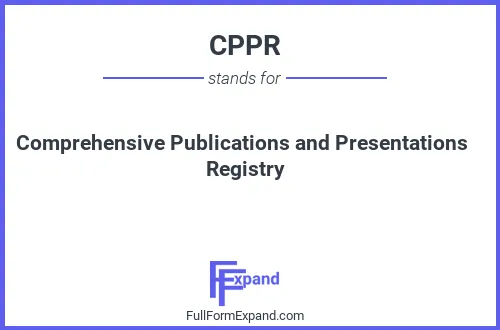 Full form of CPPR