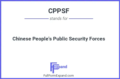 Full form of CPPSF