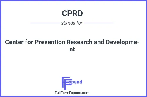 Full form of CPRD