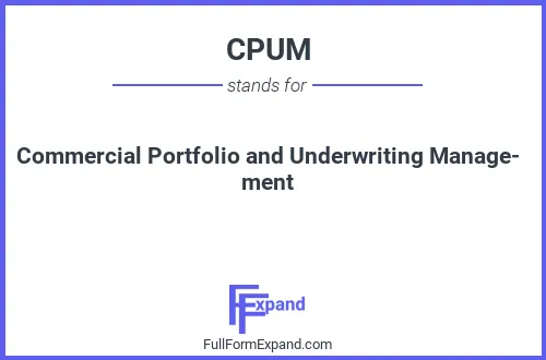 Full form of CPUM