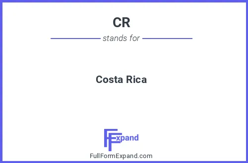Full form of CR