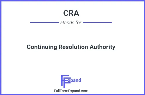 Full form of CRA