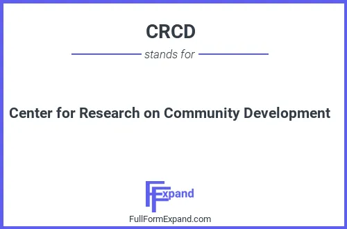Full form of CRCD
