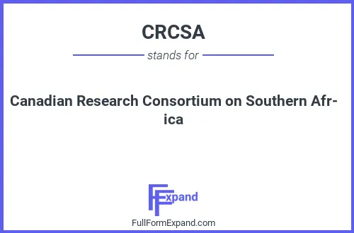 Full form of CRCSA