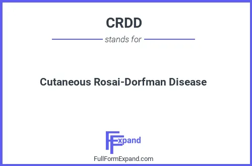 Full form of CRDD