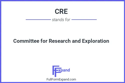 Full form of CRE