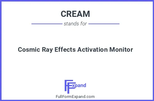 Full form of CREAM