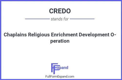 Full form of CREDO