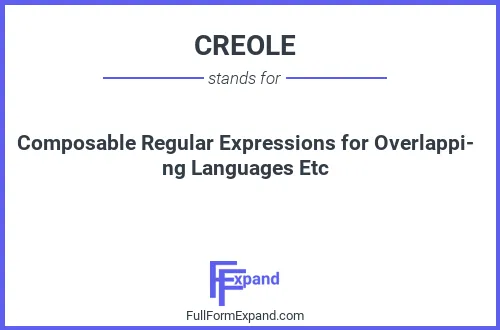 Full form of CREOLE