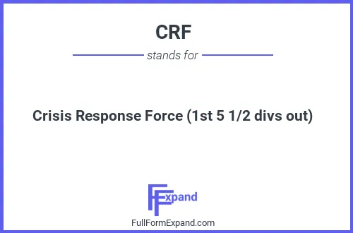 Full form of CRF