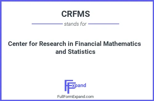 Full form of CRFMS