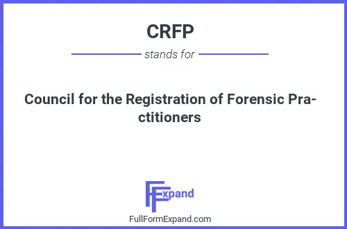 Full form of CRFP
