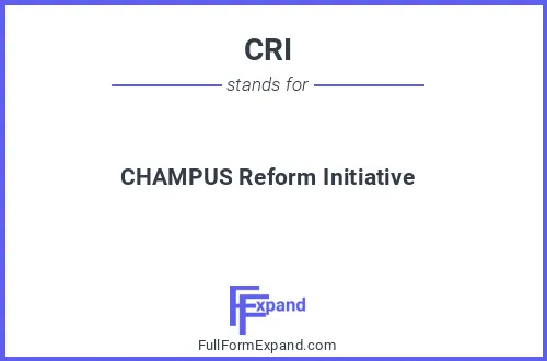 Full form of CRI