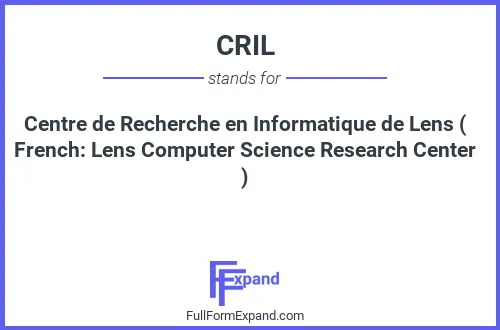 Full form of CRIL