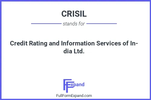 Full form of CRISIL