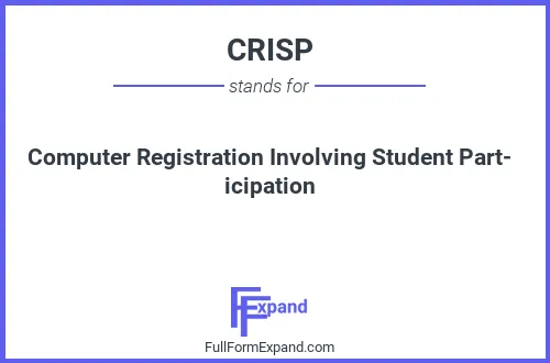 Full form of CRISP