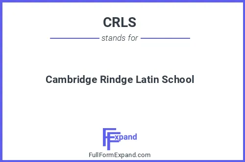 Full form of CRLS