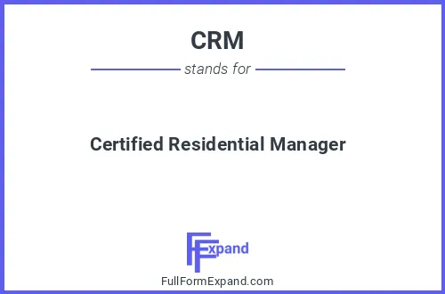 Full form of CRM
