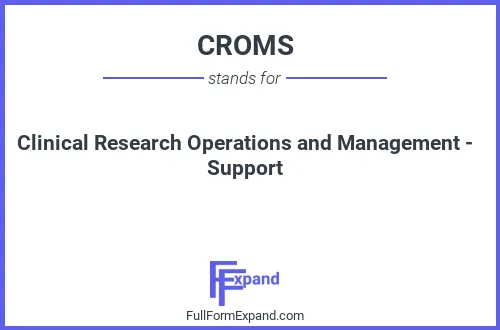 Full form of CROMS