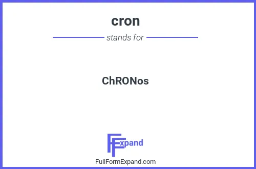 Full form of cron
